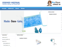 Tablet Screenshot of egemedmedikal.com